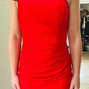 Stunning Red Halter Dress